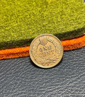 (#100908).  Indian Head Cent (Penny) - 1901   AU+  4 diamonds — photo 2