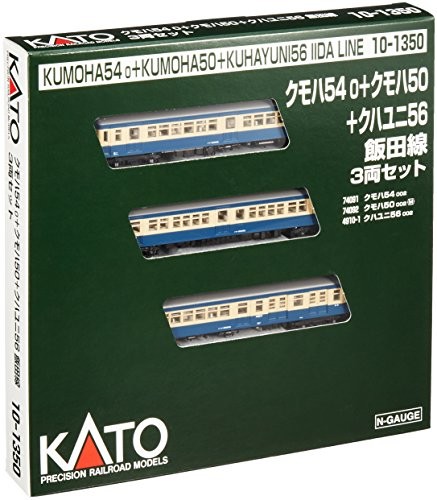 Комплект из 3-х автомобилей KATO N gauge Kumoha 540Tasu Kumoha 50 Kuhayuni 56 Iida модель 10-1350 25190₽