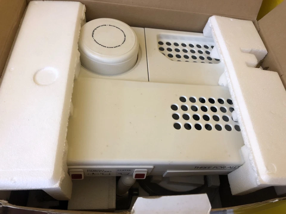 Salton Three For All EX-10 1989 cafetera espresso capuchina blanca nueva de stock Foto 4 de 4