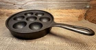 Vintage Griswold 962 A No 32 Cast Iron Aebleskiver Cake Pan Skillet Made In USA
