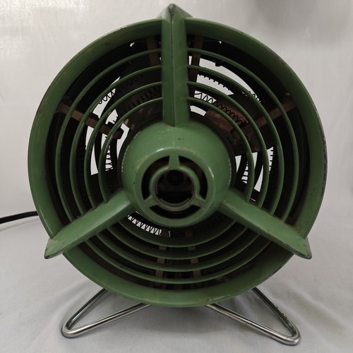 Antique General Electric GE Green Art Deco Metal Fan Heater Style F41H1 - Picture 6 of 12