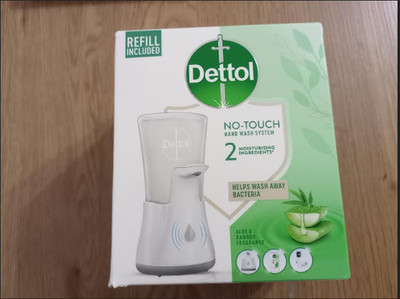 Dettol No-Touch Sensor Soap Dispenser wash system aloe bamboo fragrance