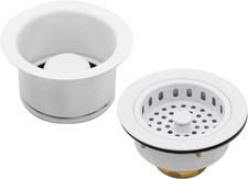 Premium Large Kitchen Sink Strainer Deep Disposal Flange Combo Pack