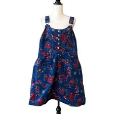 Modcloth Floral Corduroy Jumper Overalls RARE Boho Y2K Dress Cottagecore 2X NEW
