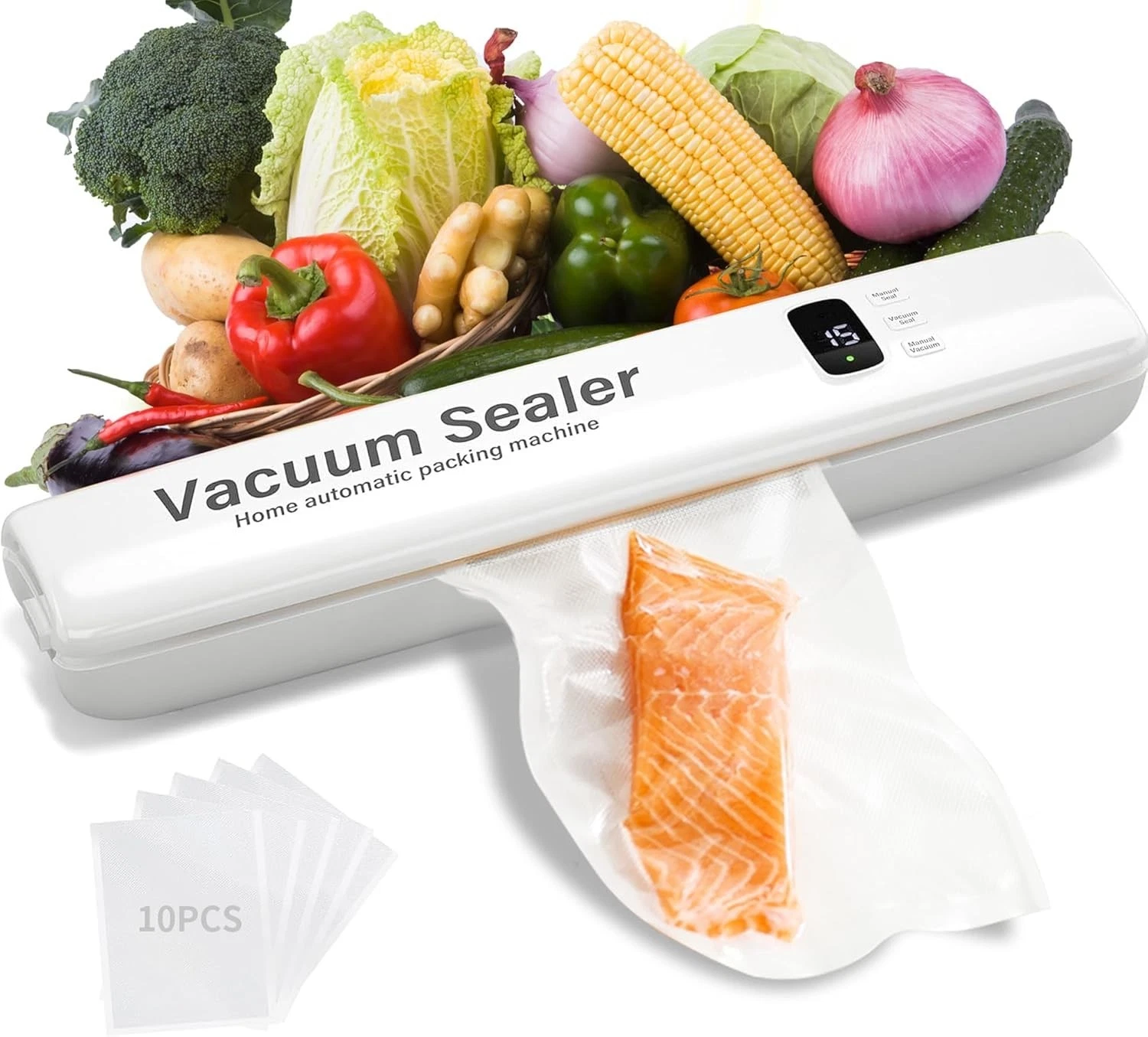 Vacuum Sealer Machine,Food Vacuum Sealer,with 10 Vacuum Sealer Bags
Opens in a new window or tab