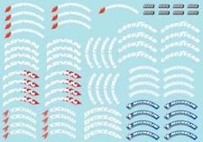 Decal Sheet with Tyre Logo's 1/10 scale 1217 V1