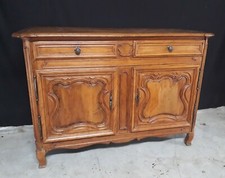 ANCIEN  BUFFET  18 ème 2 portes Louis  XIV  - régence  bahut en bois naturel