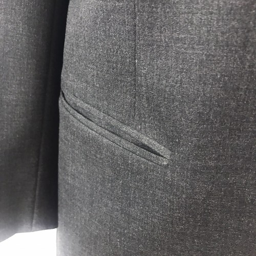 Lafayette 148 NY Schurwolle Blazer Weste angenäht 12 grau anthrazit Sakko Karriere - Bild 7 von 11