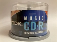 TDK 80 Minute Music CD-R 27 Discs Open Pack