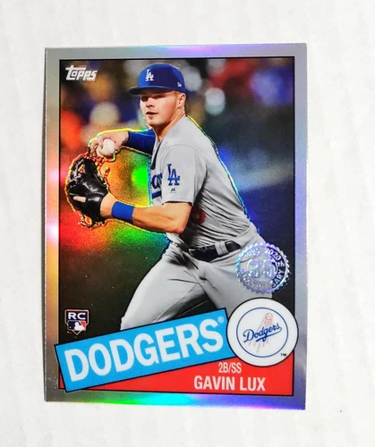 Gavin Lux 2020 Topps Chrome RC #85TC-5 Rookie 1985 Refractor Insert Dodgers z23