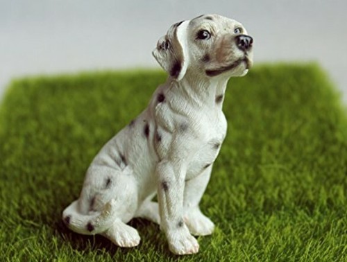Dalmatian Dog Hand-Painted Resin Figurine/Statue, 2.76" Tall, Sitting Down 💎 - Picture 3 of 5