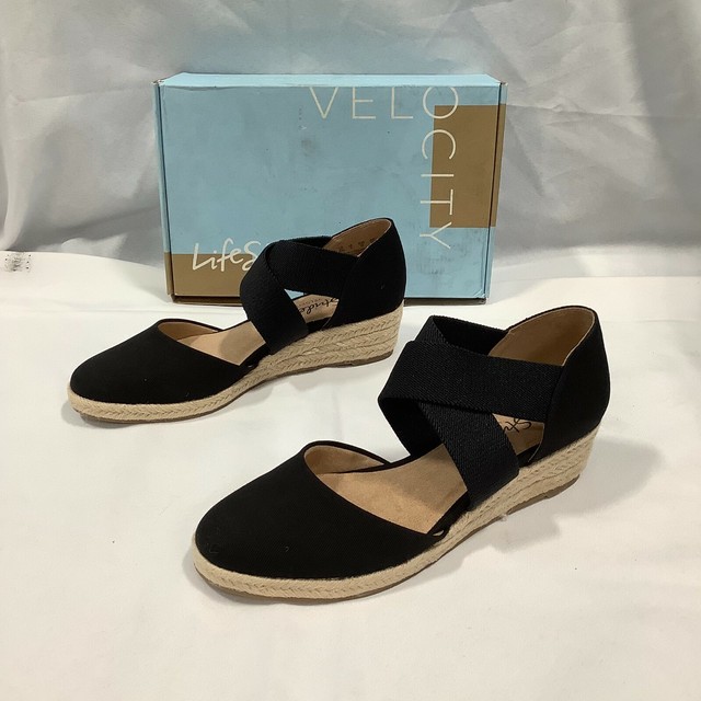 LifeStride Womens Velocity 2.0 Keaton 00315049 Black Espadrille Sandal