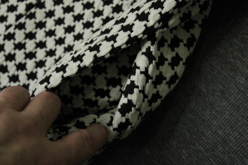Philosophy Anthropologie Women's M Open Front Cardigan White Black Houndstooth - Picture 10 of 14