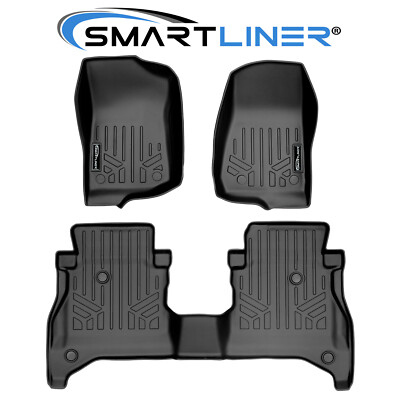 SMARTLINER Custom Fit Floor Mats 2 Row Liner Set OEM 2020-2025 Jeep Gladiator