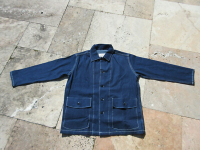 Vintage Denim A3 Mécanique Cap M1937 Lutece Mfg US Army Bleu - Foto 3