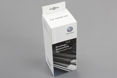 Genuine VW Golf MK8 2020-on Door sill protection kit black/silver 5H0071310 ZMD