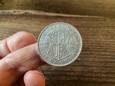 1936 GEORGE V - 1936 Silver 0.5 HALFCROWN. VF/EF (4035)