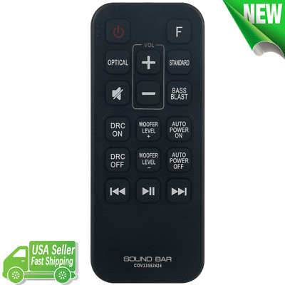 COV33552424 Replacement Remote Control for LG Wireless Sound Bar SJ2 SPJ2B-W