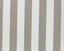 BALLARD CANOPY STRIPE FAWN WHITE BEIGE SUNBRELLA OUTDOOR FABRIC BY THE YARD 54"W