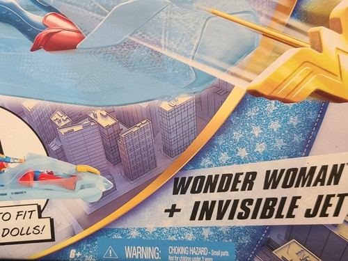 DC Superhero Girls WONDER WOMAN Figure Doll Invisible Jet Age 6+ Toy Plane NIB - Picture 3 of 9