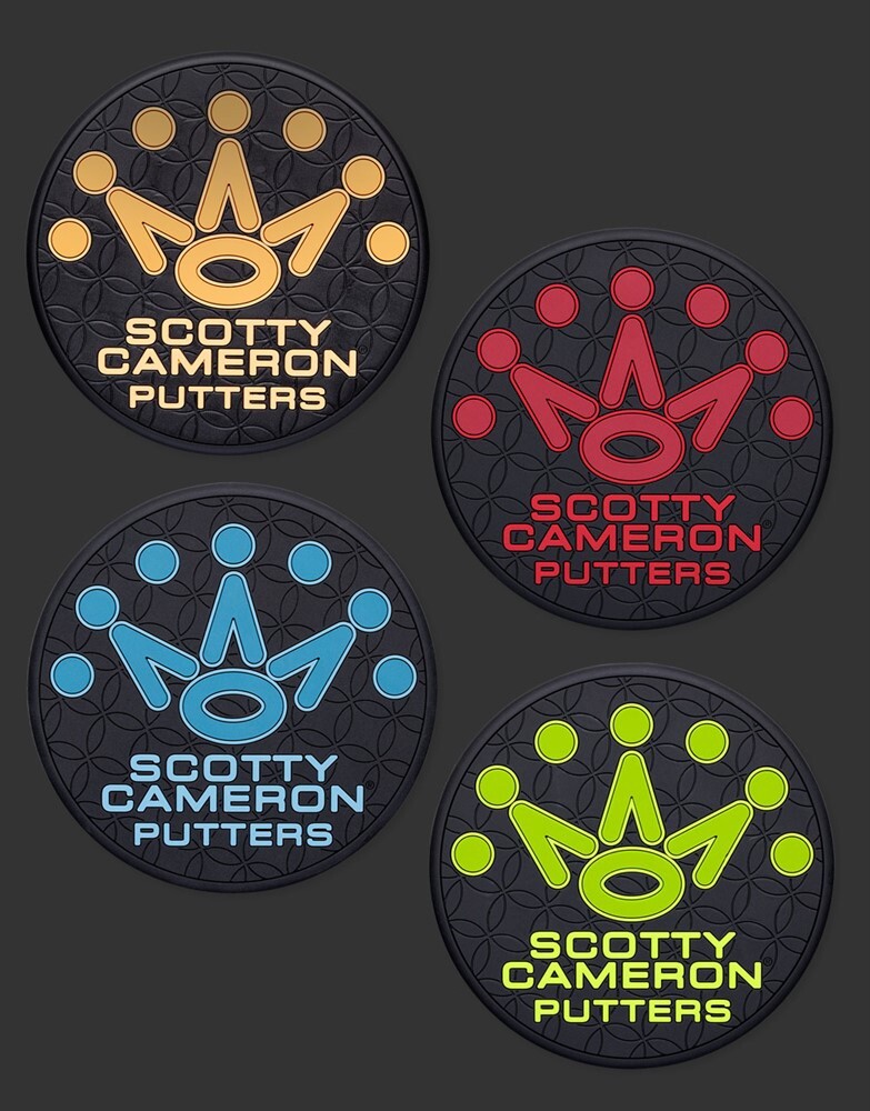 Scotty Cameron Coasters 7 Point Crown - Multi-Color Rubber 4 Pack