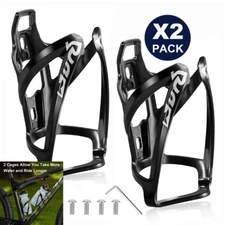 Bicycle Water Bottle Cage Lightweight Alloy Bike Water Bottle Holder Rack 2 PACK