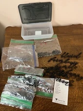 Letter Board Letters, Numbers, Words 1" Black Plastic with Tips--Sorted in Box