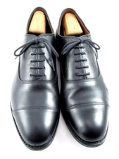 Allen Edmonds  "PARK AVENUE" Cap-Toe Oxfords 11.5 D Black Made in USA (562N)