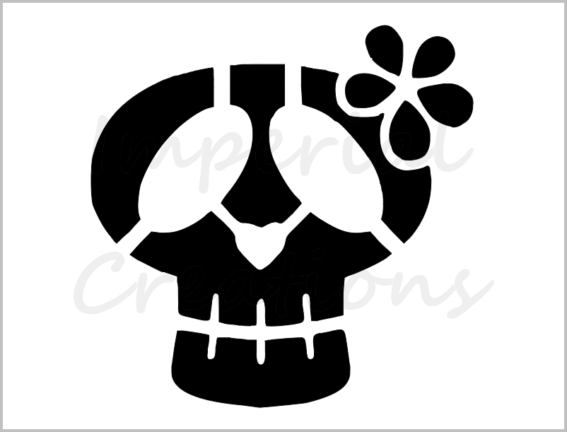 SUGAR SKULL Stencil Halloween Pumpkin Carving 8 x 10 Reusable Sheet S765 | eBay sugar-skull-stencil-halloween-pumpkin-carving-8-x-10-reusable-sheet-s765-ebay