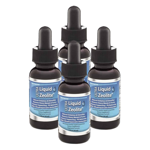 4-pak Extra Strength Liquified Zeolite Liquid Natural Detox PURE Mind and Body !