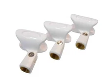 Audio2000's S4110 3pk White Wireless Microphone Holders Clips