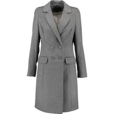 Paul Costelloe 100% Cashmere Coat Luxe Grey Boyfriend Style Uk14 Us10 £850 Bnwt