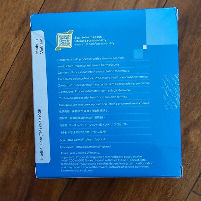 Intel Core i3-13100F LGA 1700, 4-Core Desktop Processor