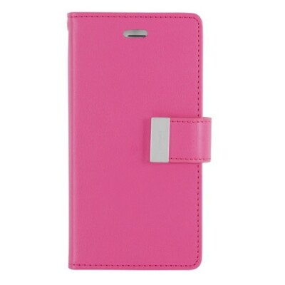 For Samsung Note 10 GOOSPERY Rich Diary Leather Wallet Case HOT PINK