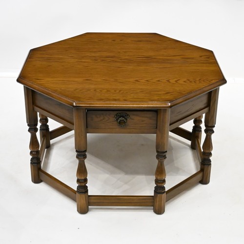 Old Charm Large Octagonal Coffee Table With 4 Drawers 84cm FREE UK Delivery* - Picture 7 of 19