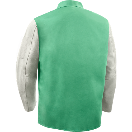 Steiner 1230-3X Weldlite Plus Hybrid 9 oz FR Cotton With Leather Sleeves Jacket - Picture 2 of 4