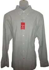 Cremieux Long Sleeve Shirt XL Slim Fit Faded Green 100% Cotton NWT (DC940)