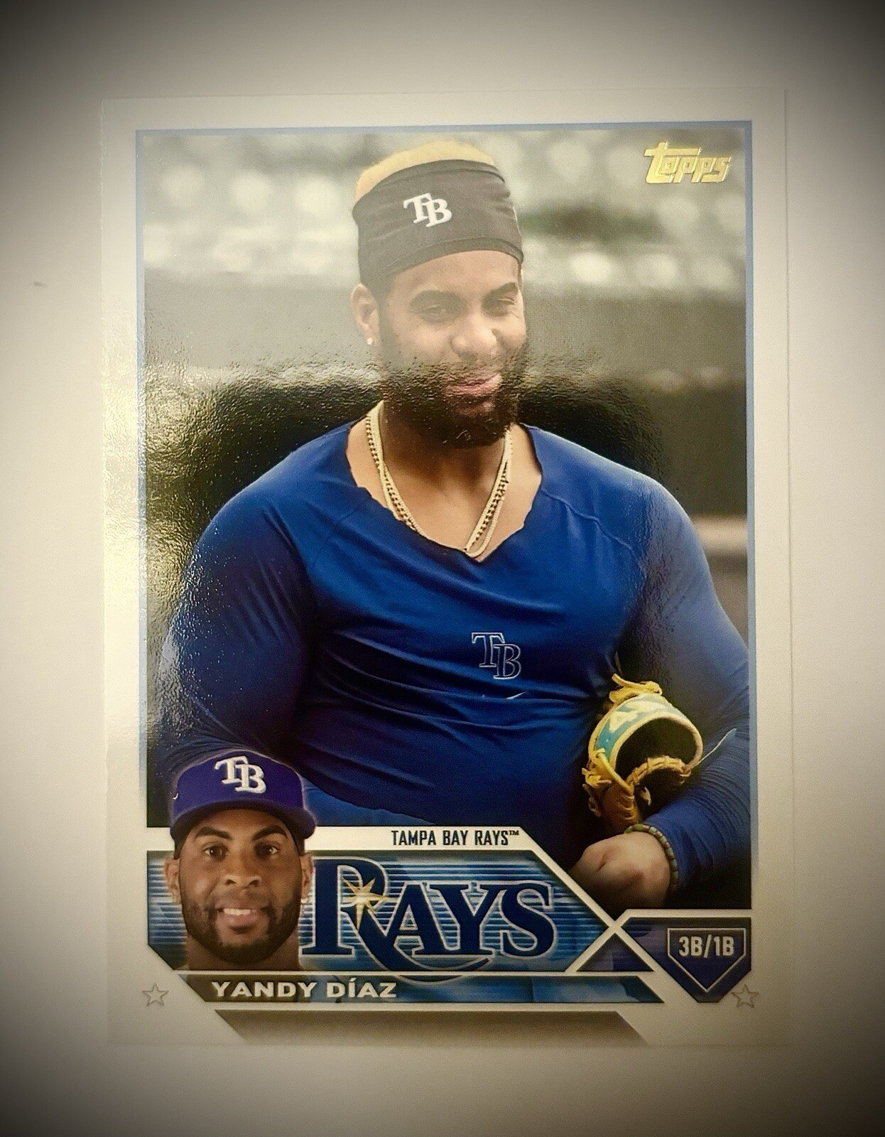 2023 Topps Series 1 -  Image Variation Golden Mirror #227 Yandy Diaz