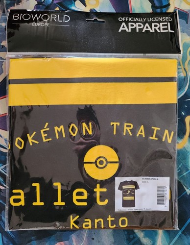 Pokemon Trainer Pallet Town Kanto Black T-shirt - Large - Unisex - Picture 2 of 3