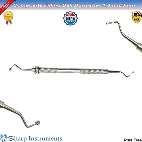 4xset-Dental Amalgam Composite Filling Instrument Restorative Ball Tip Burnisher - Picture 8 of 9