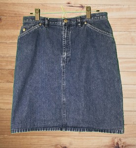 petite jean skirt