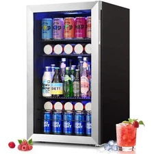 Yeego Beverage Refrigerator Cooler 140 Cans Fridge For Soda Beer Drink Free Ship