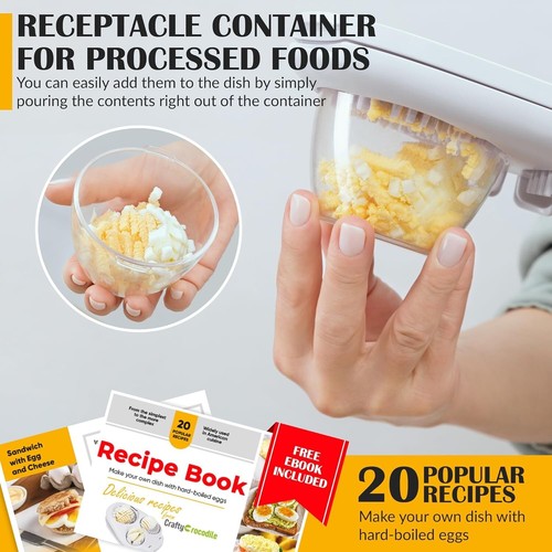 Egg Slicer for Hard Boiled Eggs-3 Slice Modes,Heavy Duty,Kitchen Chopper Tool - Picture 6 of 8