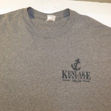 CAMISETA KENLAKE MARINA KENTUCKY LAKE LIFE Para Hombres XXL 2XL Gris Ancla Barco