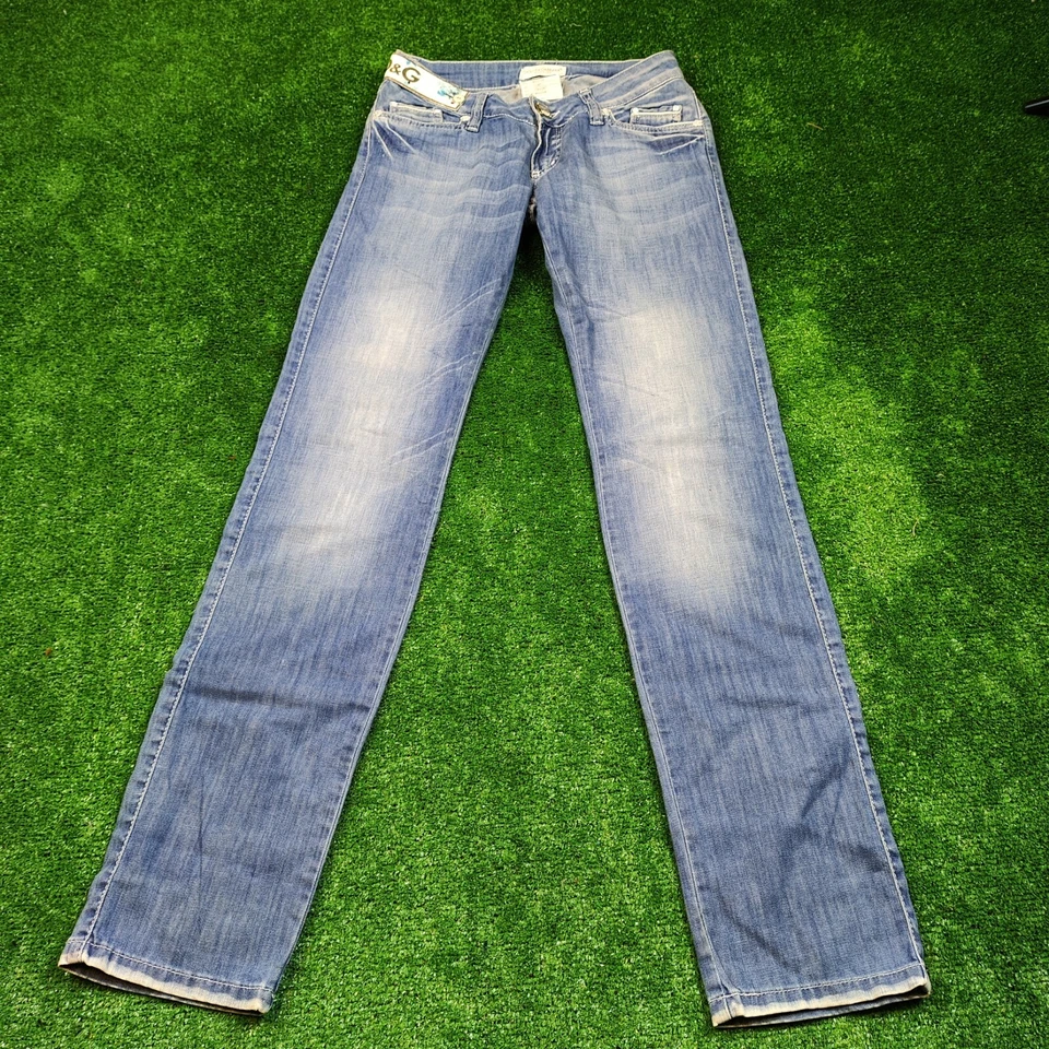 Dolce & Gabbana Jeans Hombres 27 Azul Desteñido Ajuste Apretado Pierna Recta ... - Imagen 4 de 4