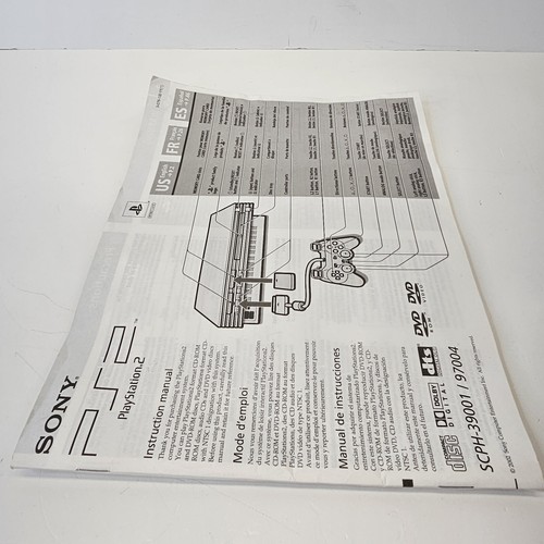 Sony PlayStation 2 PS2 Console Instruction Manual & SCPH-30001 97000 - Picture 6 of 8