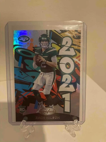 2021 Panini Certified Zach Wilson Graffiti #2021-17 New York Jets RC Rookie Card