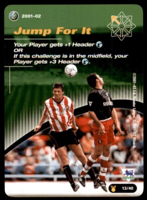 WOTC Football England 2001/02 (Titelrennen) Jump For It Burst Tactic Card No. 13