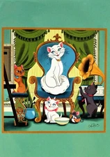 Disney WonderGround Gallery Postcard An Afternoon With The ARISTOCATS - Ann Shen