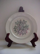 Warwick Bread Plate GRAY BLOSSOM 